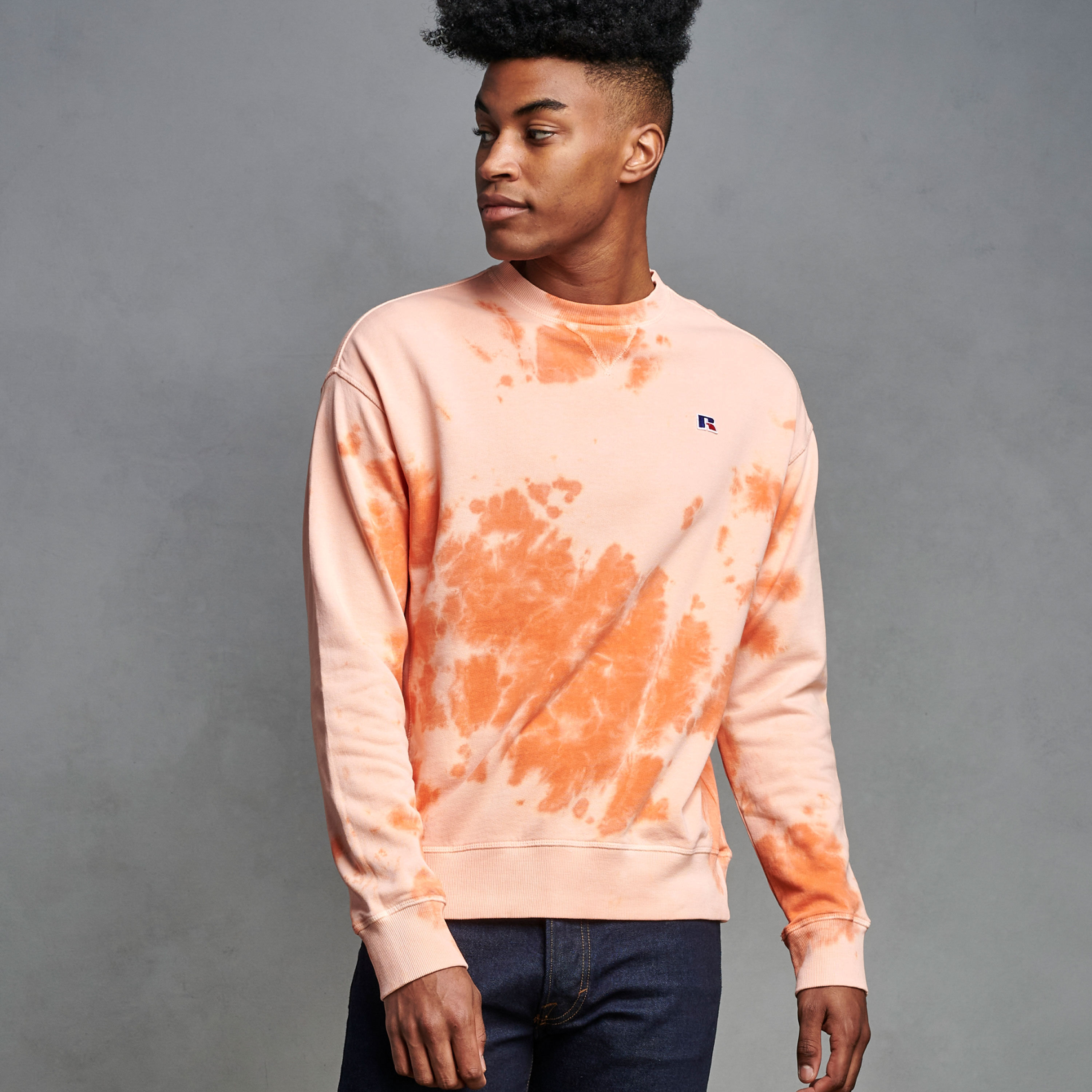 tie dye mens sweatshirt