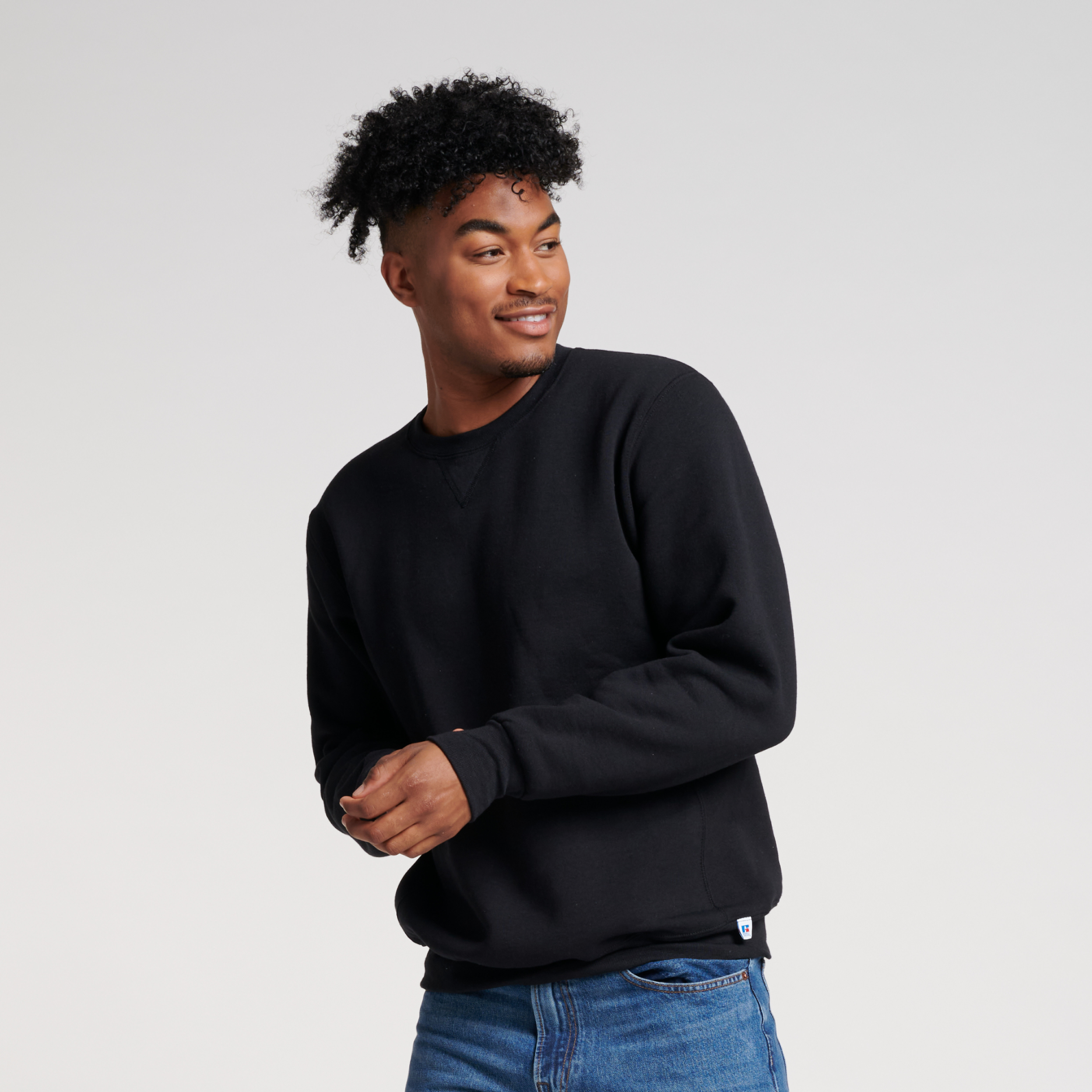 Mens hoodless sweatshirts deals