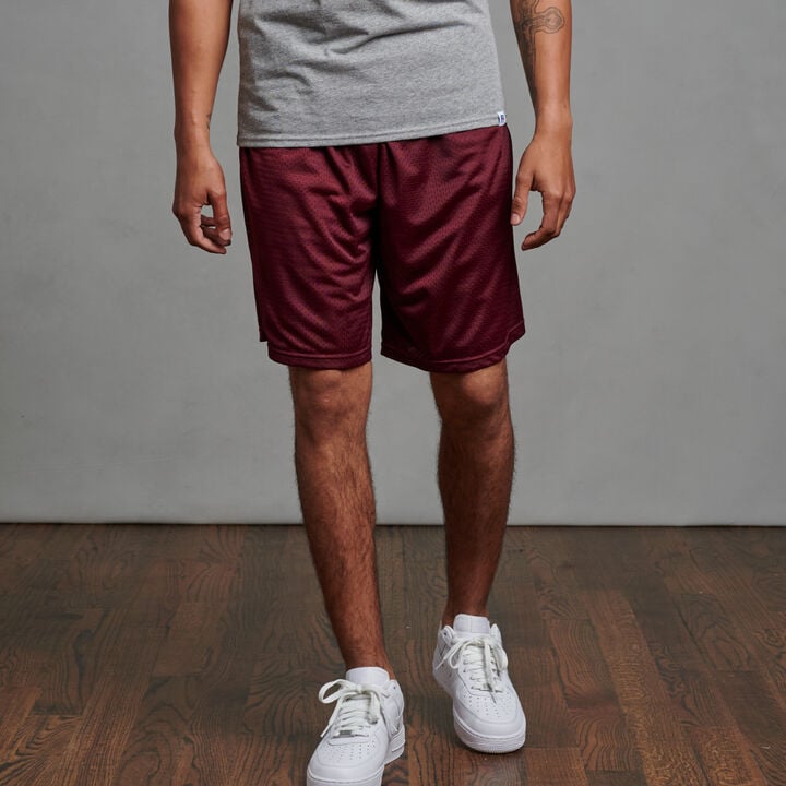 Men’s Dri-Power Mesh Shorts with Pockets MAROON