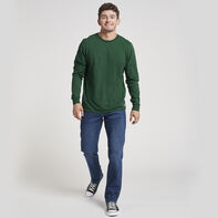Men's Cotton Performance Long Sleeve T-Shirt Dark Green