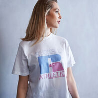 Women's Heritage Mid-Crop Graphic T-Shirt WHITE