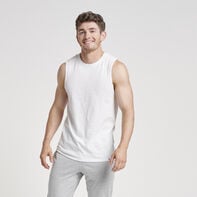 Men's Cotton Performance Muscle White