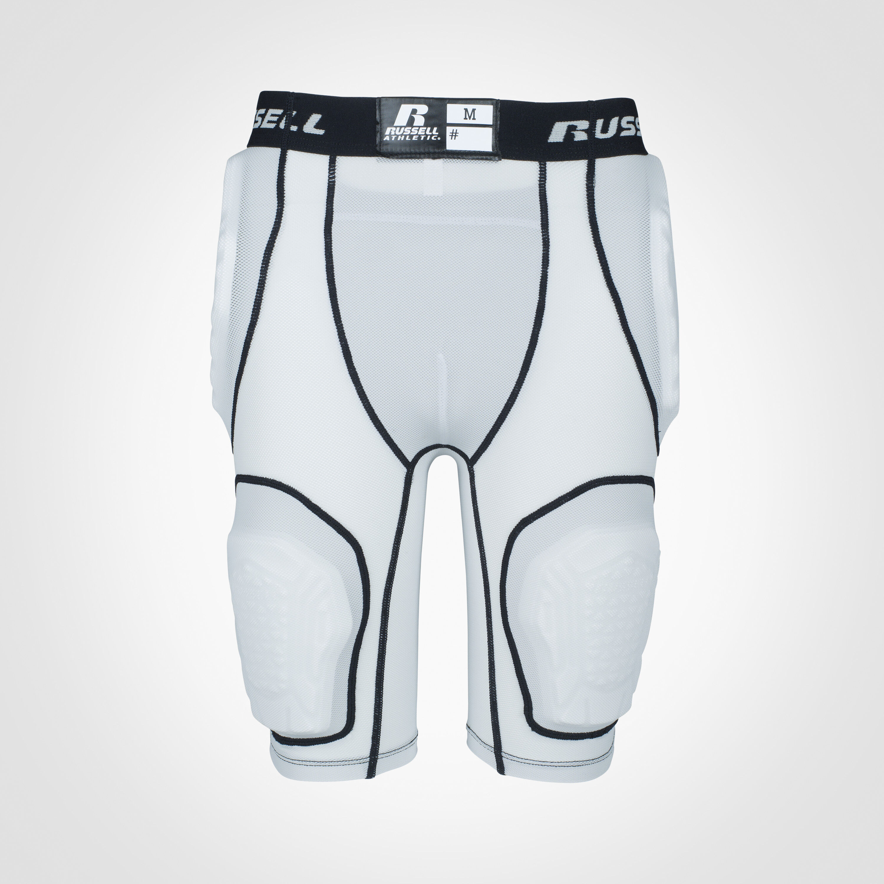 S Details about   Russell Football Girdle Padded Compression Shorts ~ White ~ Youth Boy's Size 