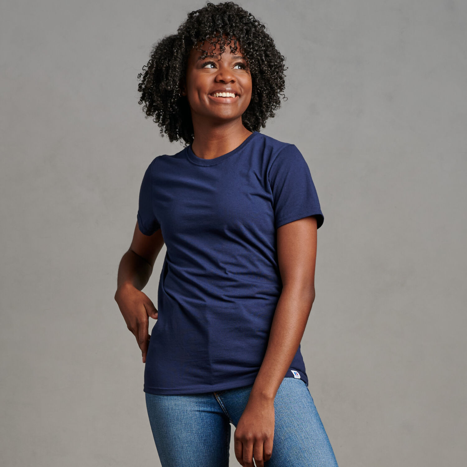 Women's Cotton Performance T-Shirt Navy