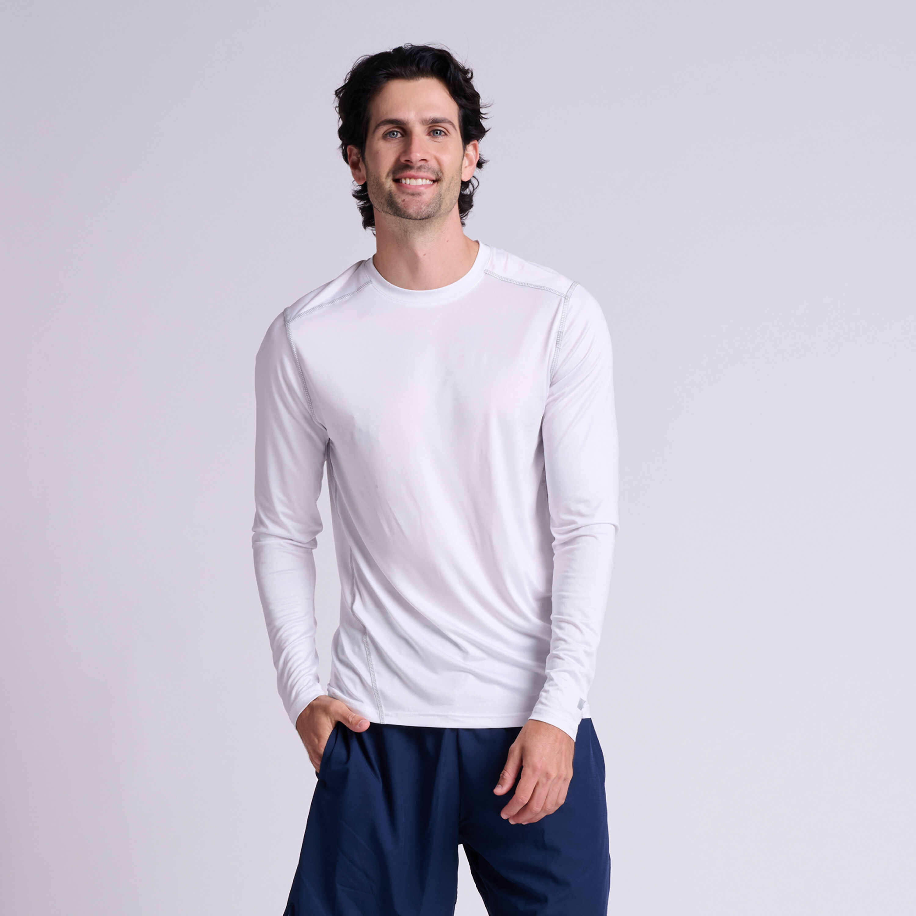 Men s Long Sleeve Athletic Workout Shirts Russell Athletic