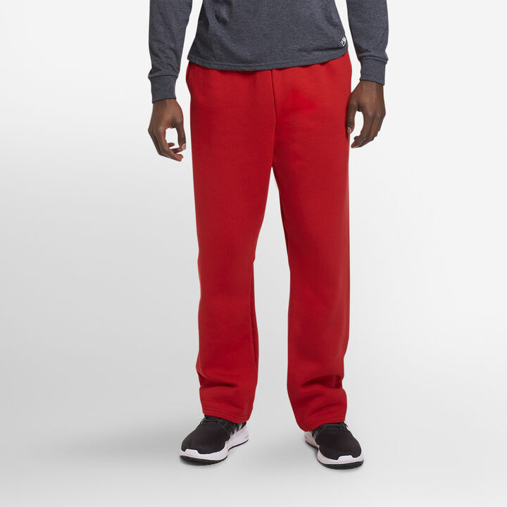 Men's Dri-Power® Open Bottom Fleece Sweatpants TRUE RED