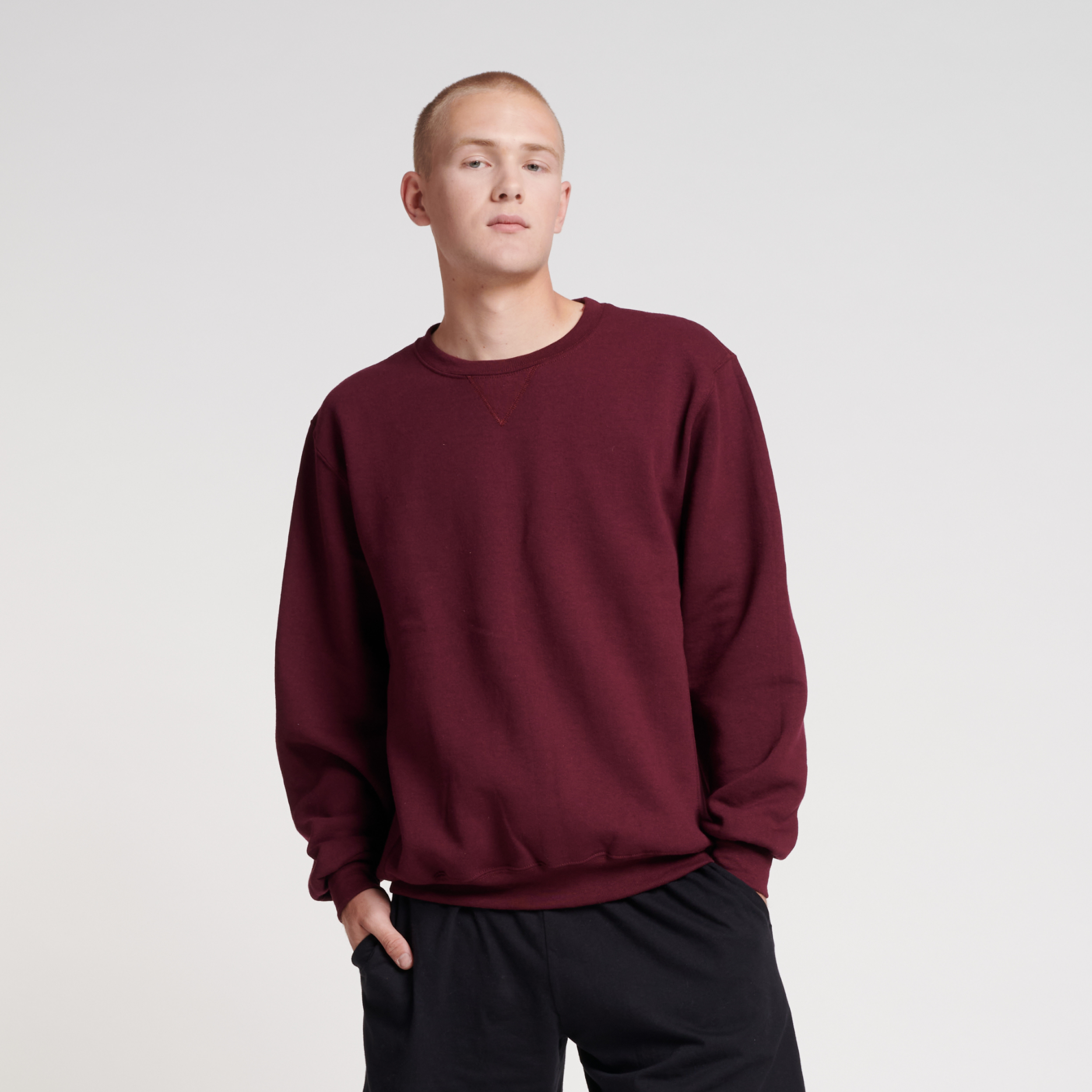 Red crewnecks best sale