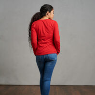 Women's Cotton Performance Long Sleeve T-Shirt True Red