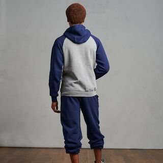 Men's Dri-Power® Fleece Colorblock Hoodie Oxford/Navy