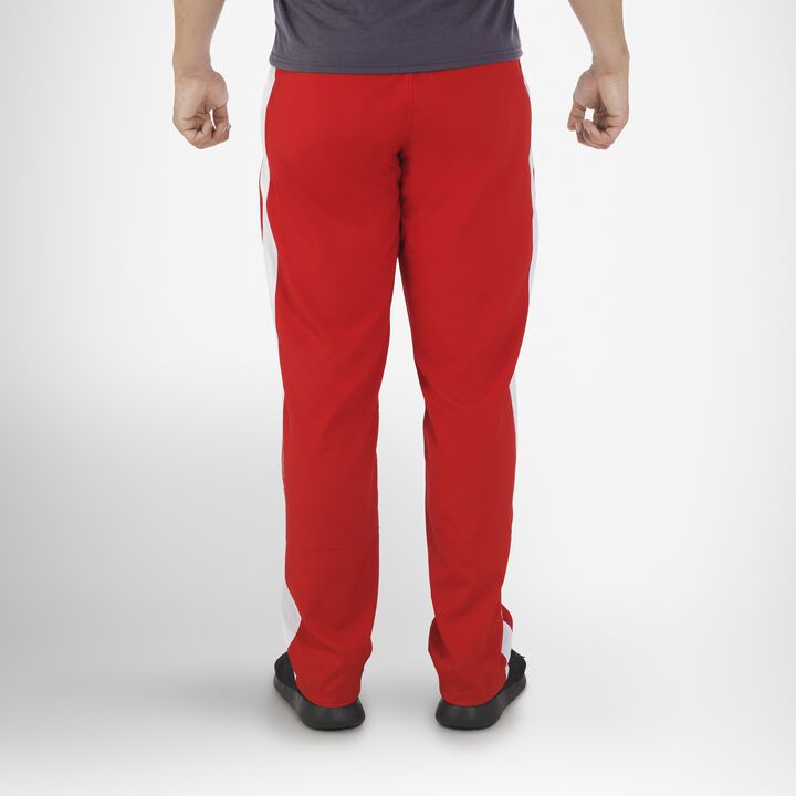 Men's Woven Warm Up Pants TRUE RED/WHITE