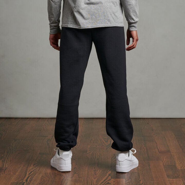 Men's Dri-Power® Closed Bottom Fleece Sweatpants (No Pockets) Black