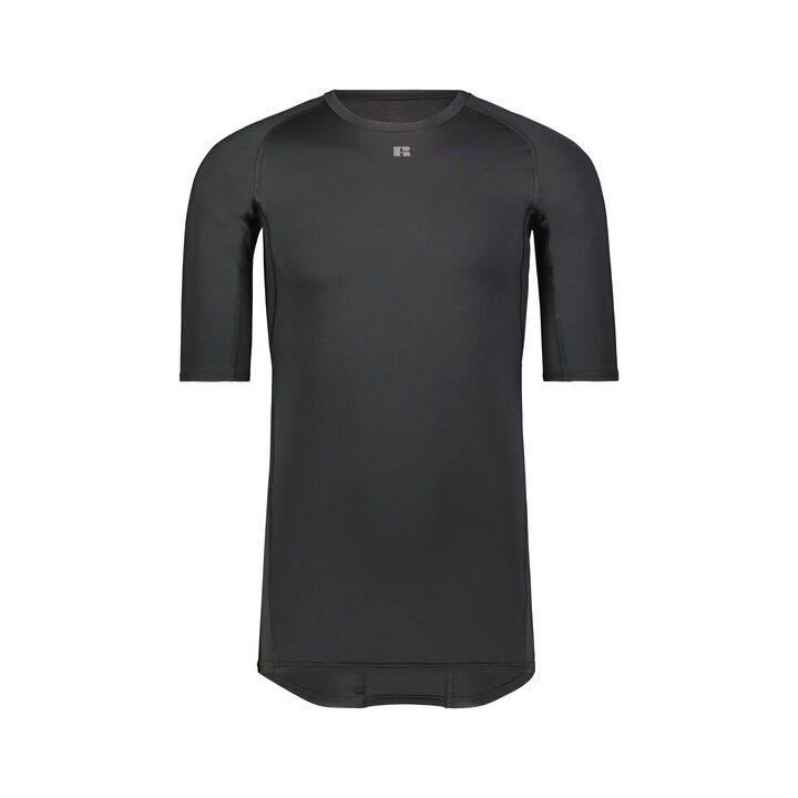 Men's CoolCore® Half Sleeve Compression T-Shirt BLACK