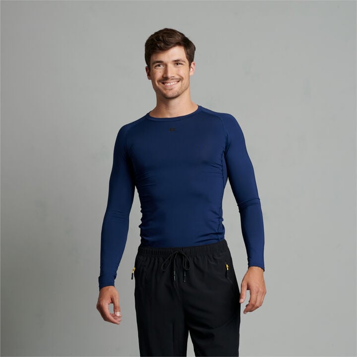 Men's CoolCore® Long Sleeve Compression T-Shirt NAVY