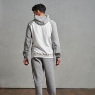 Men's Dri-Power® Fleece Colorblock Hoodie White/Oxford