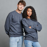 Men's Dri-Power® Fleece Crew Sweatshirt Black Heather