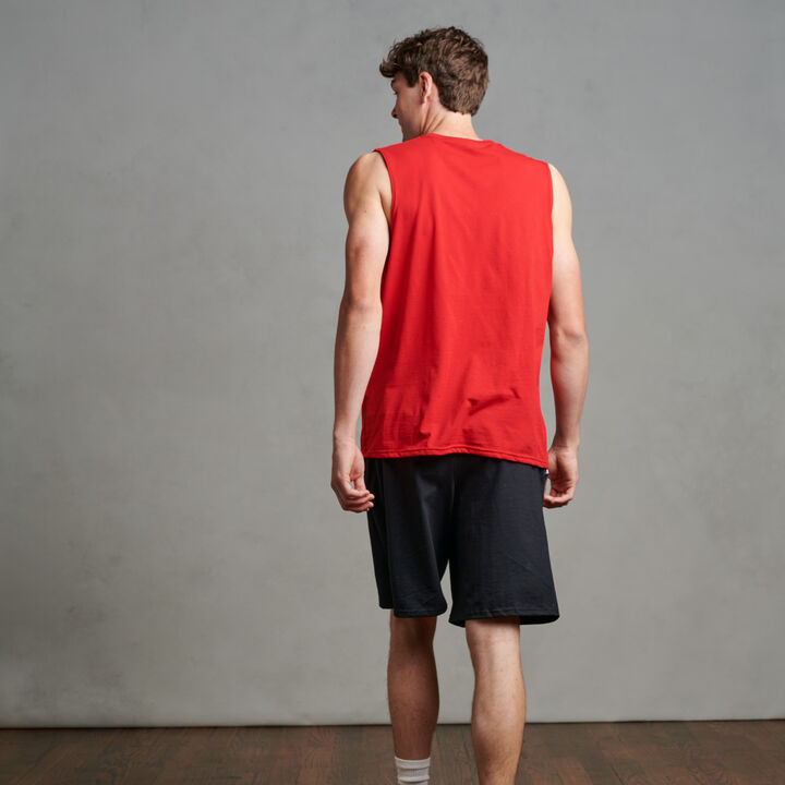 Men's Cotton Performance Muscle True Red