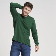 Men's Cotton Performance Long Sleeve T-Shirt Dark Green