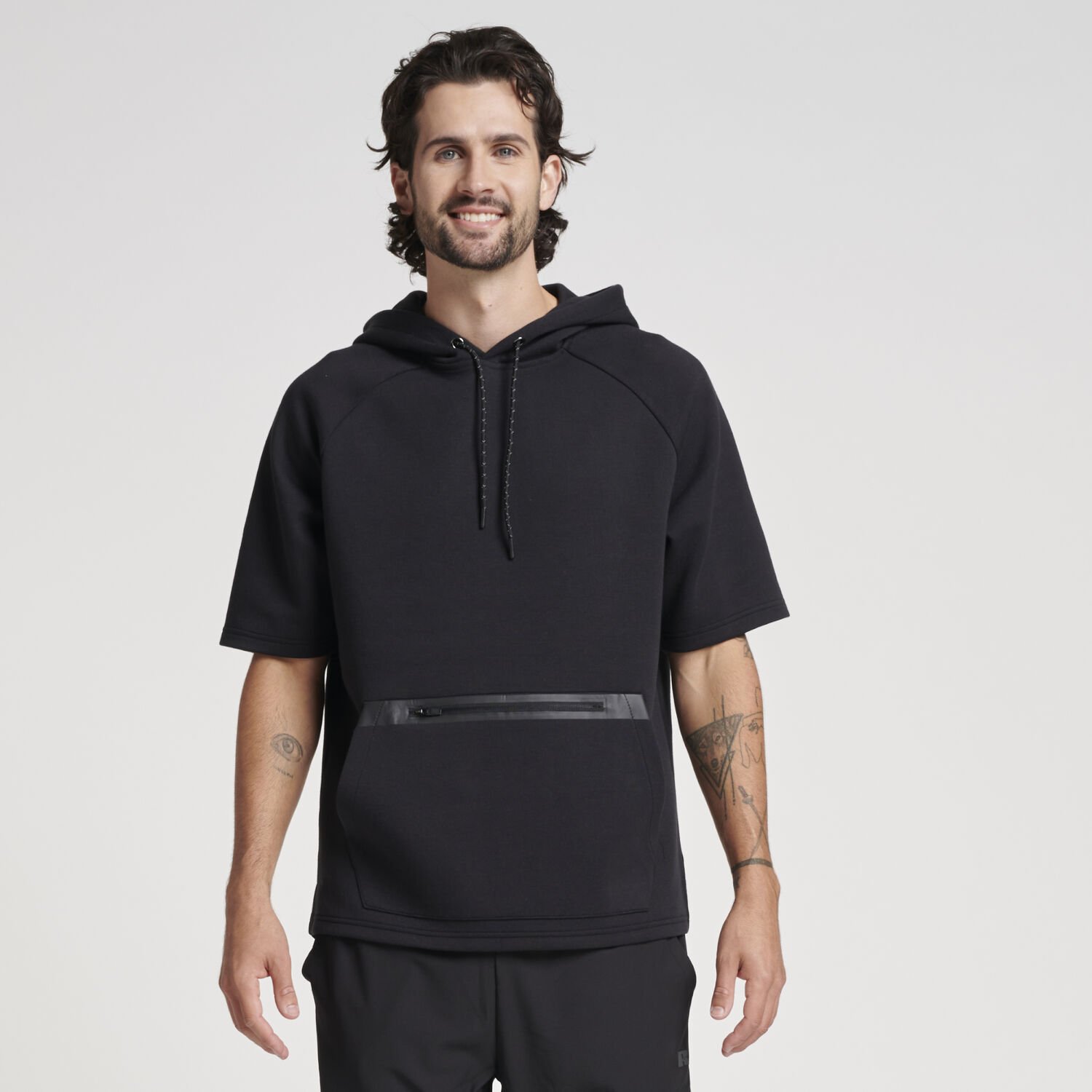 Men's Legend Short Sleeve Tech Fleece BLACK