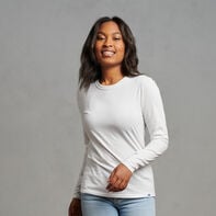 Women's Cotton Performance Long Sleeve T-Shirt White