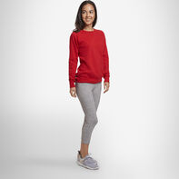 Women's Lightweight Fleece Crew Sweatshirt TRUE RED