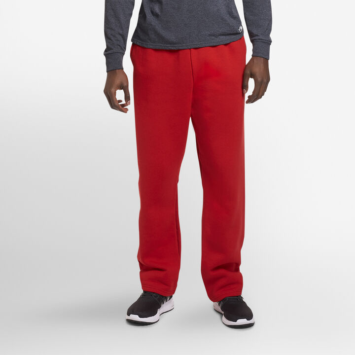 Men's Dri-Power® Open Bottom Fleece Sweatpants True Red