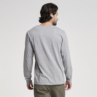 Men's Cotton Performance Long Sleeve T-Shirt Oxford