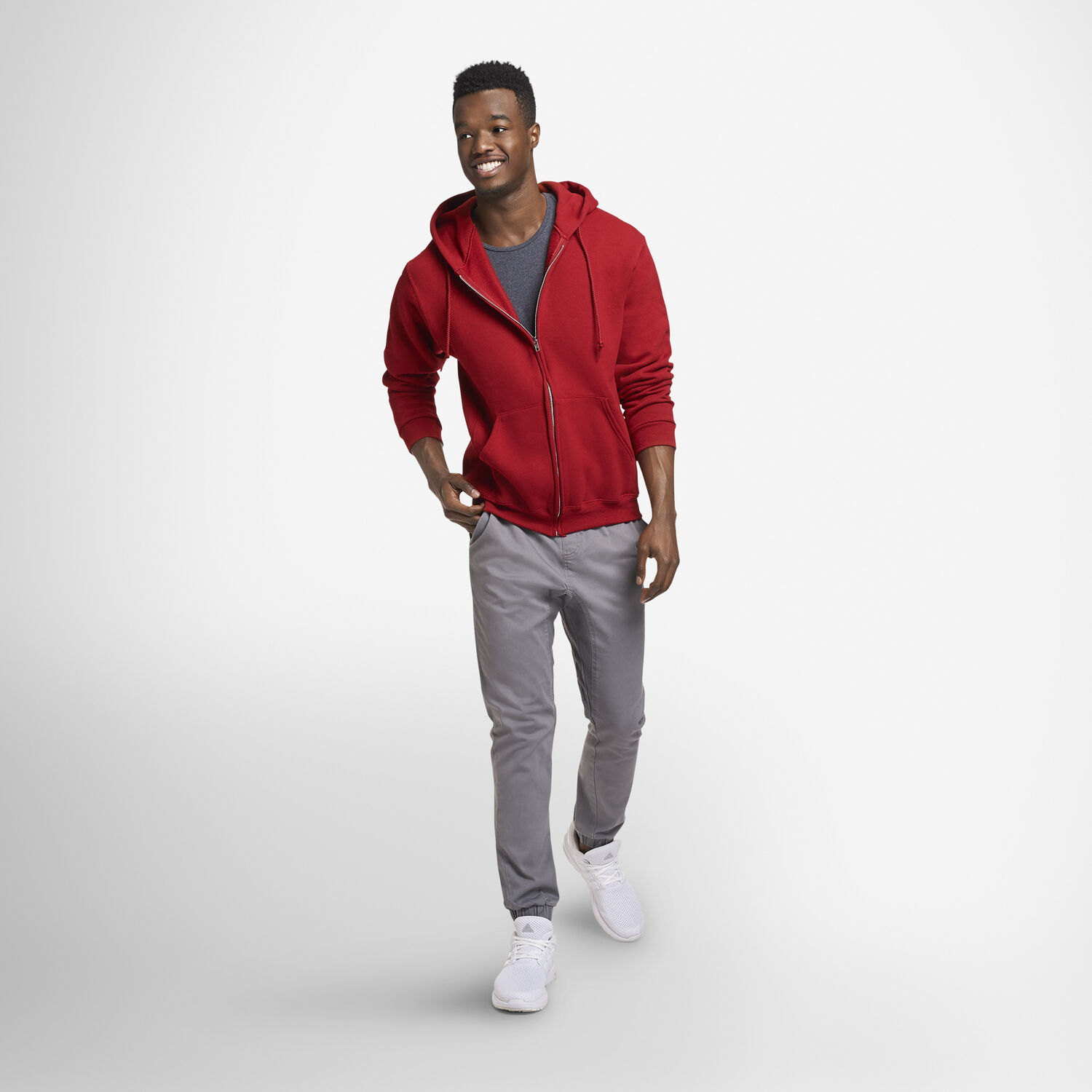 Russell athletic men's dri power full zip fleece hoodie