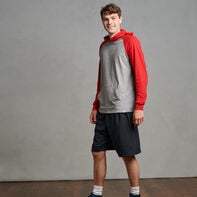 Men's Cotton Performance Lightweight Hoodie Oxford/True Red