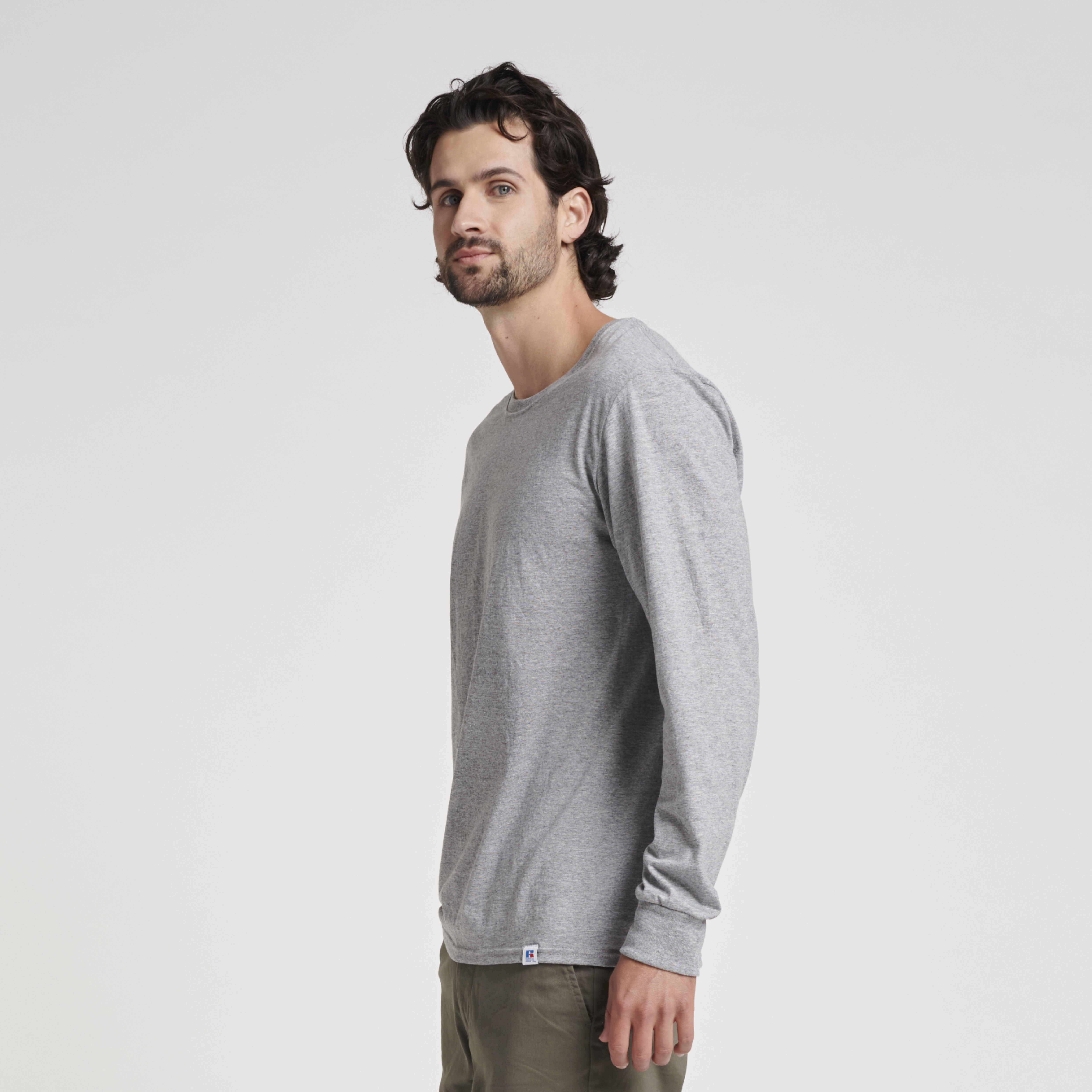 Men s Cotton Performance Long Sleeve T Shirt