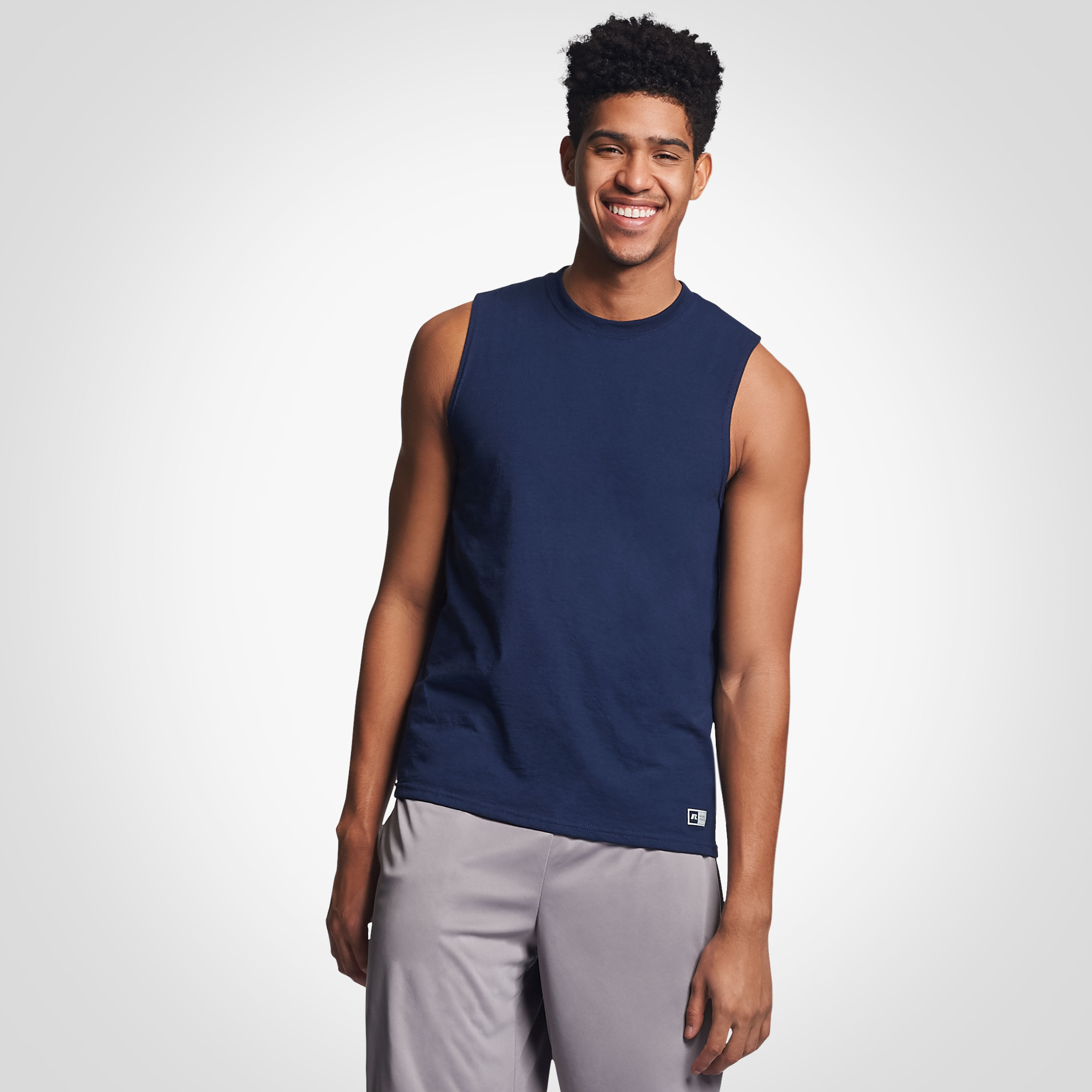 russell men's sleeveless shirts