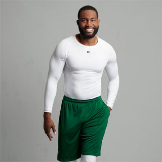 Men's CoolCore® Long Sleeve Compression T-Shirt WHITE