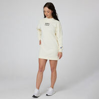Women's Sporty French Terry Dress VINTAGE WHITE