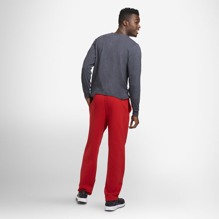 Men's Dri-Power® Open Bottom Fleece Sweatpants True Red