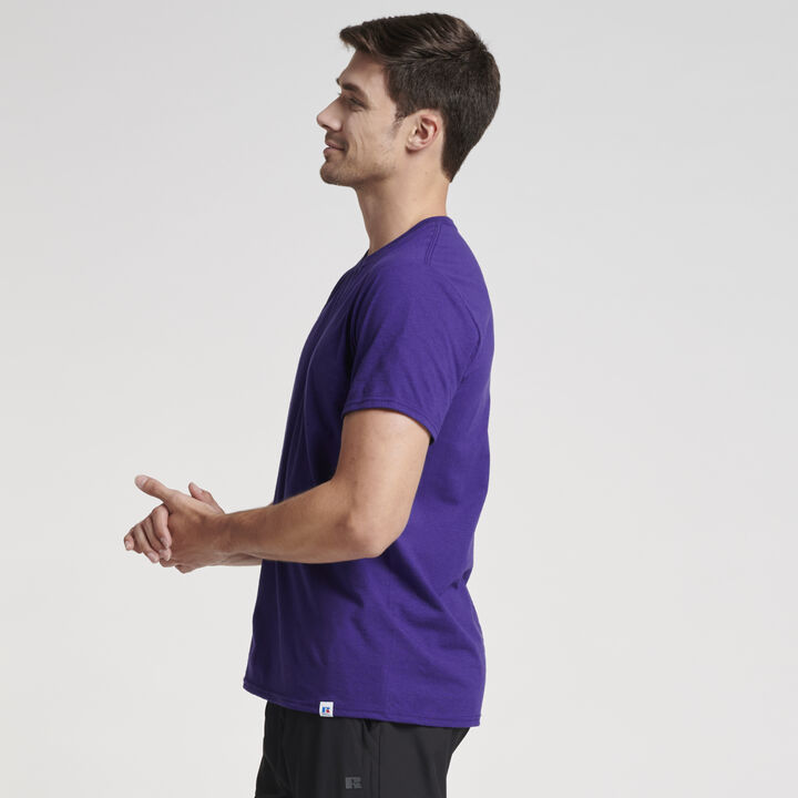 Men's Cotton Performance T-Shirt Purple