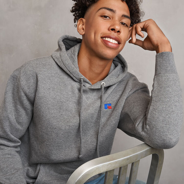 Men's Heritage Fleece Hoodie Grey Marl