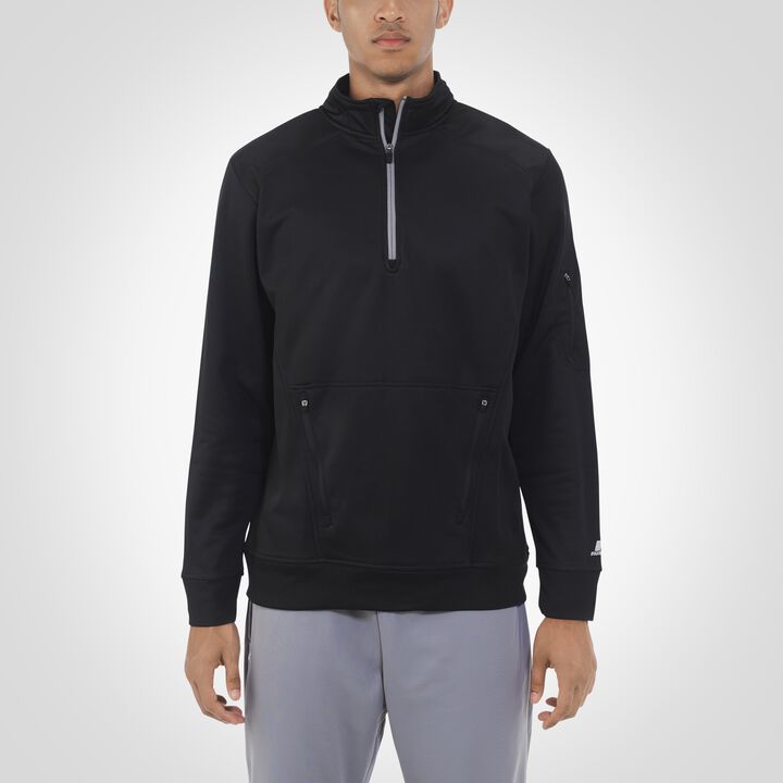 Men's Dri-Power® Tech Fleece 1/4 Zip Pullover BLACK