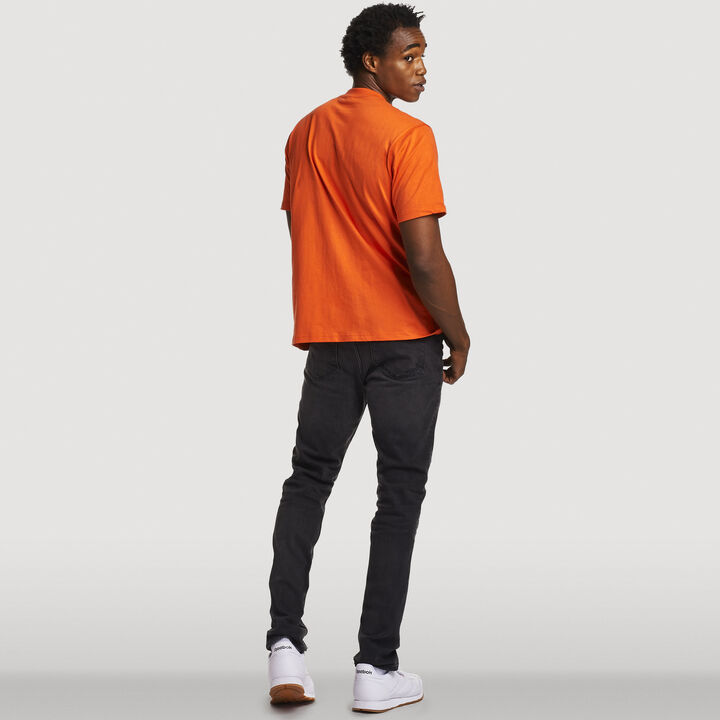 Men's Heritage Heavyweight Flock T-Shirt ORANGE