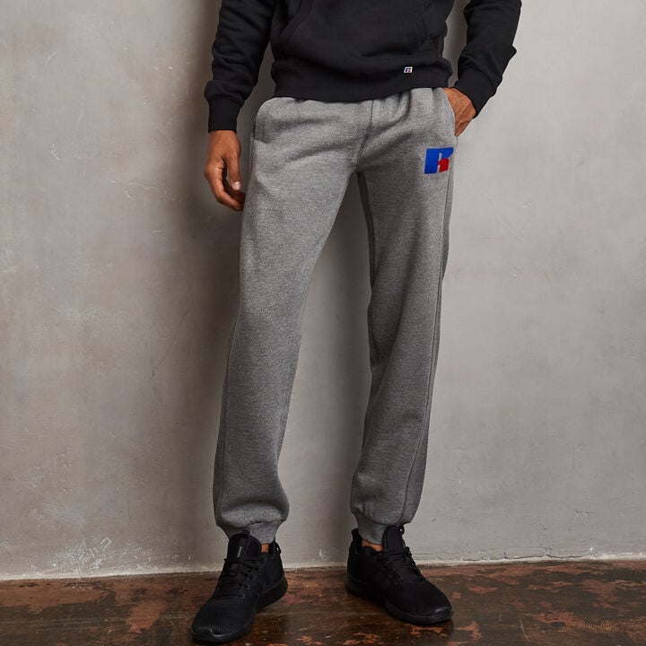 Men's Heritage Flock Fleece Jogger Grey Marl