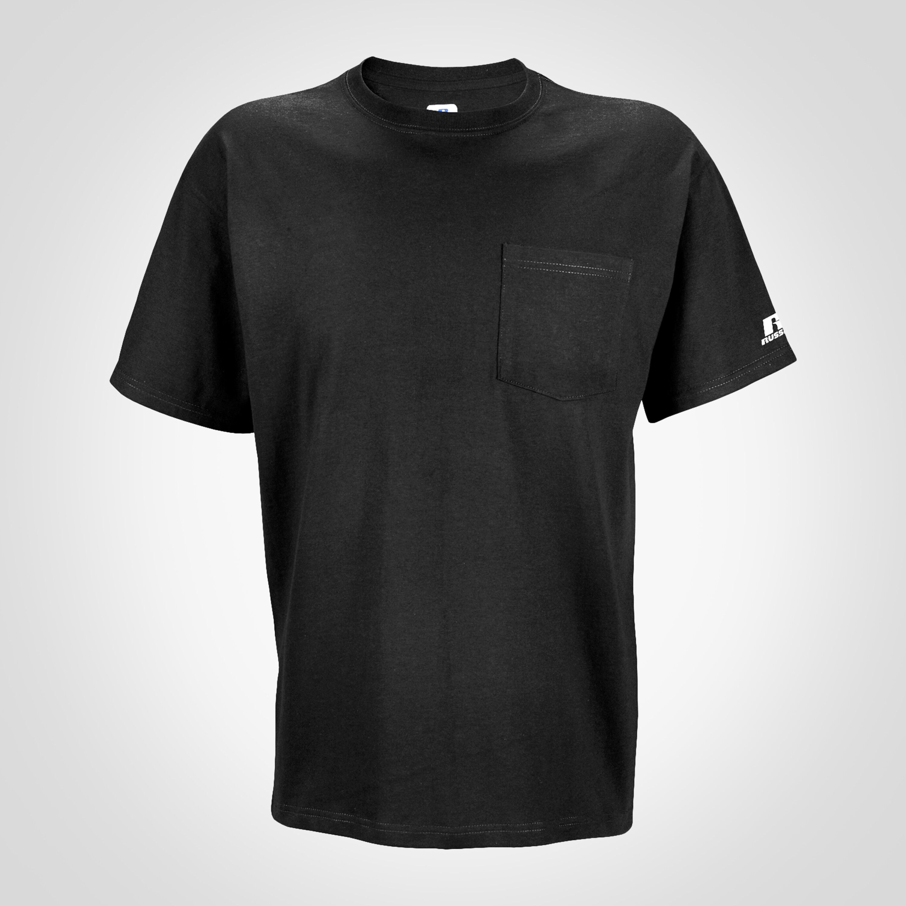 russell t shirts with pocket