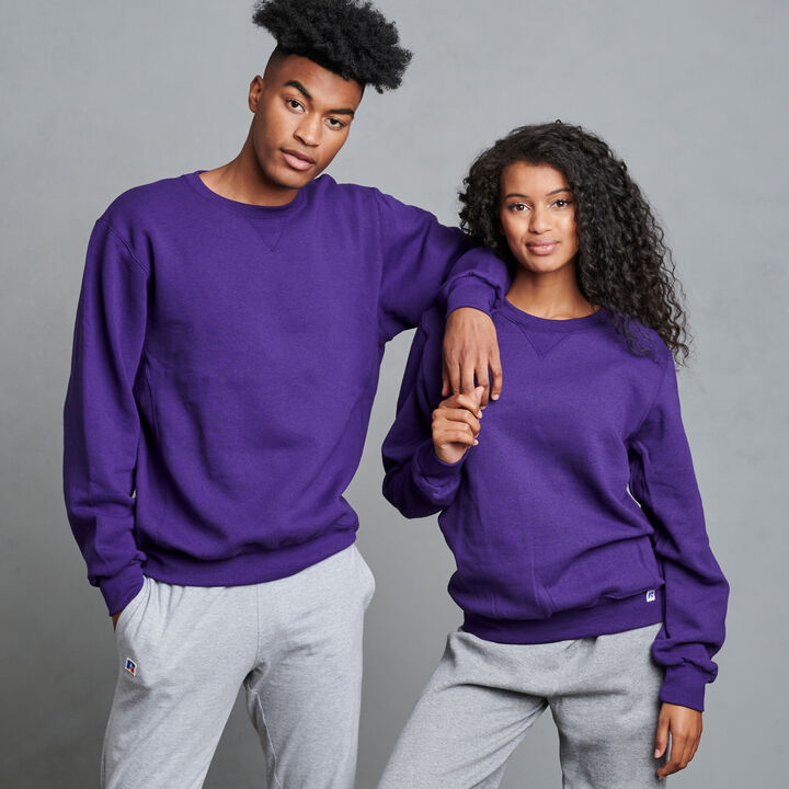 Men's Dri-Power® Fleece Crew Sweatshirt Purple