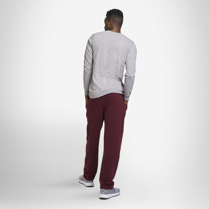 Men's Dri-Power® Open Bottom Fleece Sweatpants MAROON