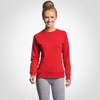Women's Lightweight Fleece Crew Sweatshirt TRUE RED