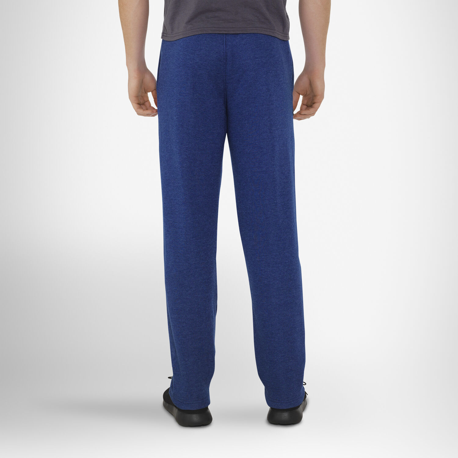 men's open bottom sweatpants with pockets