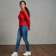 Women's Cotton Performance Long Sleeve T-Shirt True Red