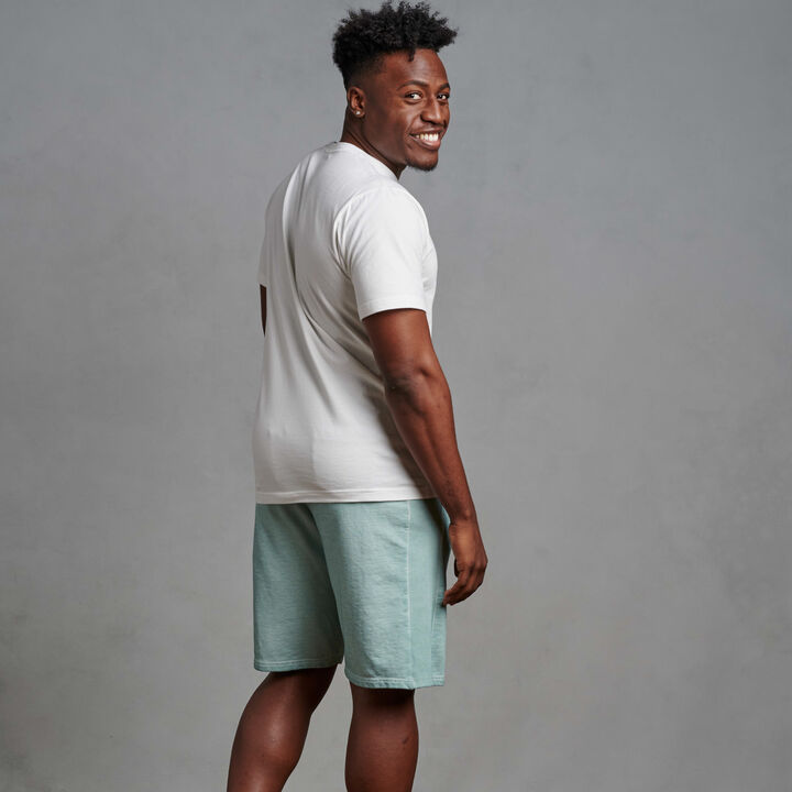 Men's Garment Dyed French Terry Shorts Blue Fog