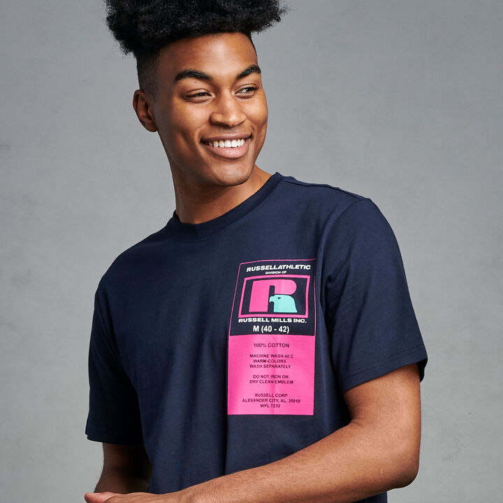 Men's Heritage Garment Label Graphic T-Shirt NAVY