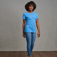 Women's Cotton Performance T-Shirt Collegiate Blue