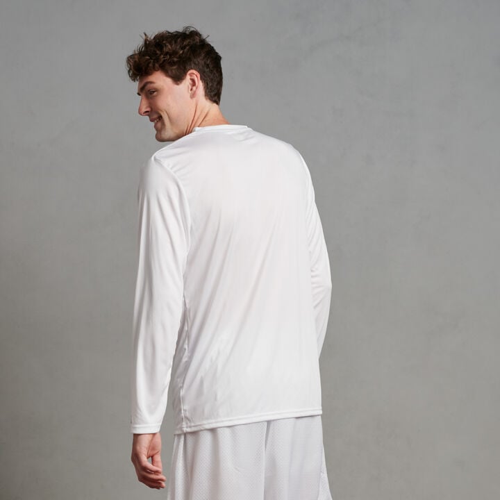 Men’s Dri-Power Core Performance Long Sleeve T-Shirt WHITE