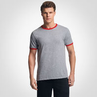Men's Cotton Performance Ringer T-Shirt OXFORD/TRUE RED