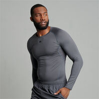 Men's CoolCore® Long Sleeve Compression T-Shirt STEALTH
